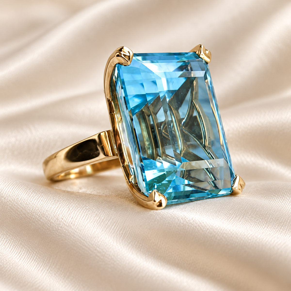 The Azure Allure Ring