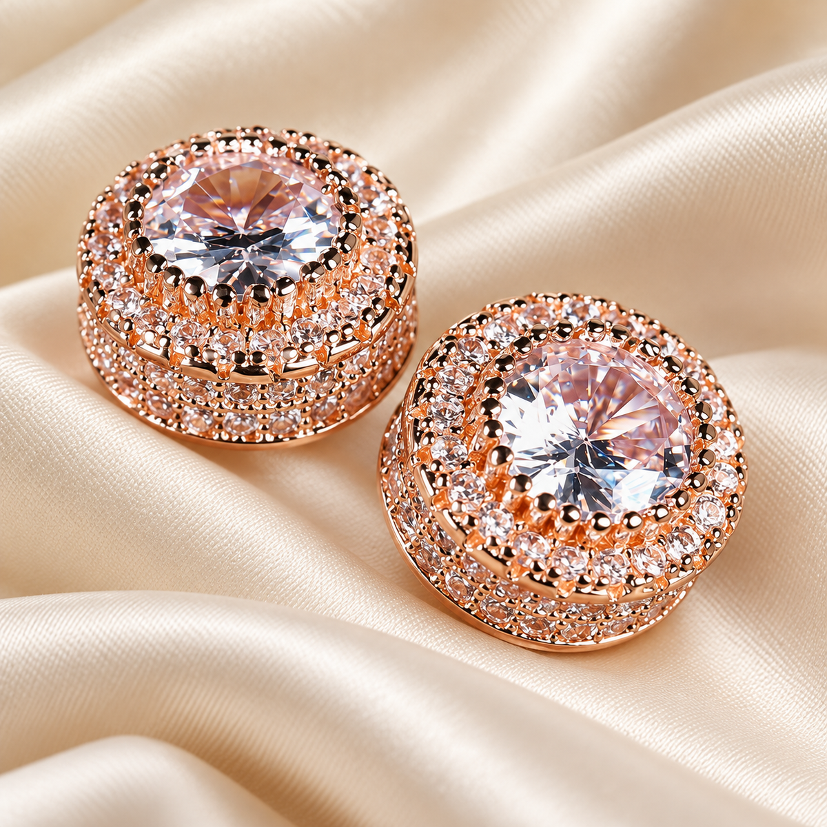 The Rosé Empress Studs